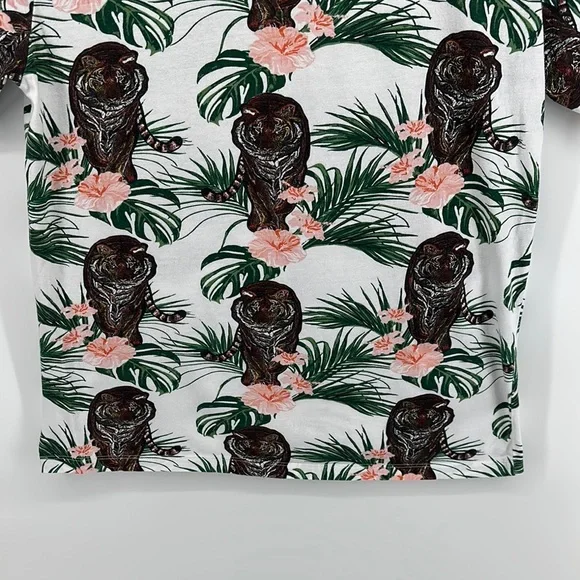 Sunrise Kingdom Tropical Green&Pink Tigger Short Sleeve Tee - Picture 10 of 11